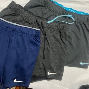 SET of NIKE shorts. Three pairs. Medium